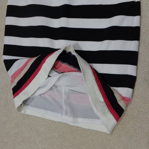 White House Black Market Woman’s‎  Multicolored Striped Skirt Size 8 - Picture 6 of 8
